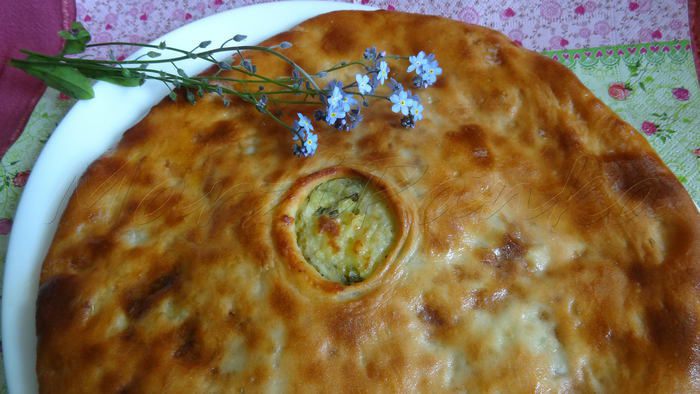 Осетинские пироги с двумя видами начинки