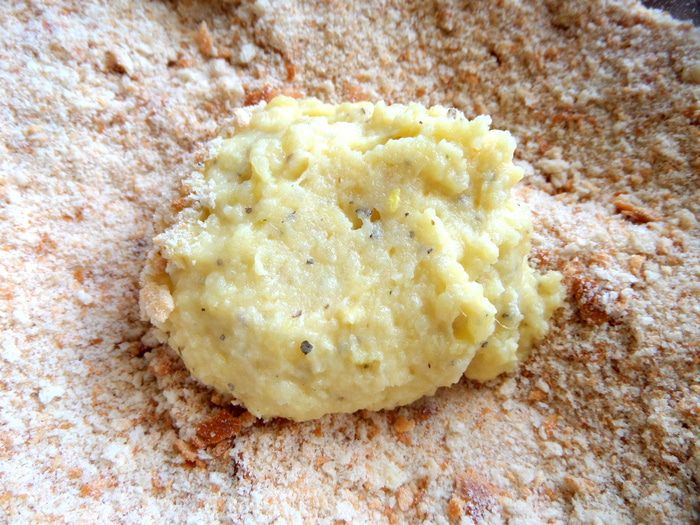 Картофельные зразы с печенью