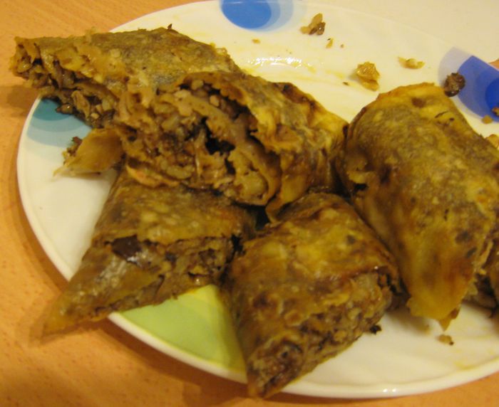 Грибные мини-рулетики