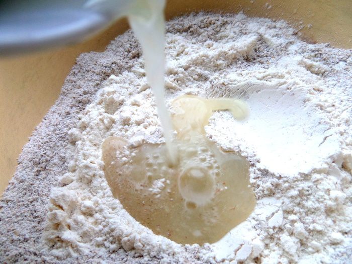 Деревенская галета с пшеном и творогом