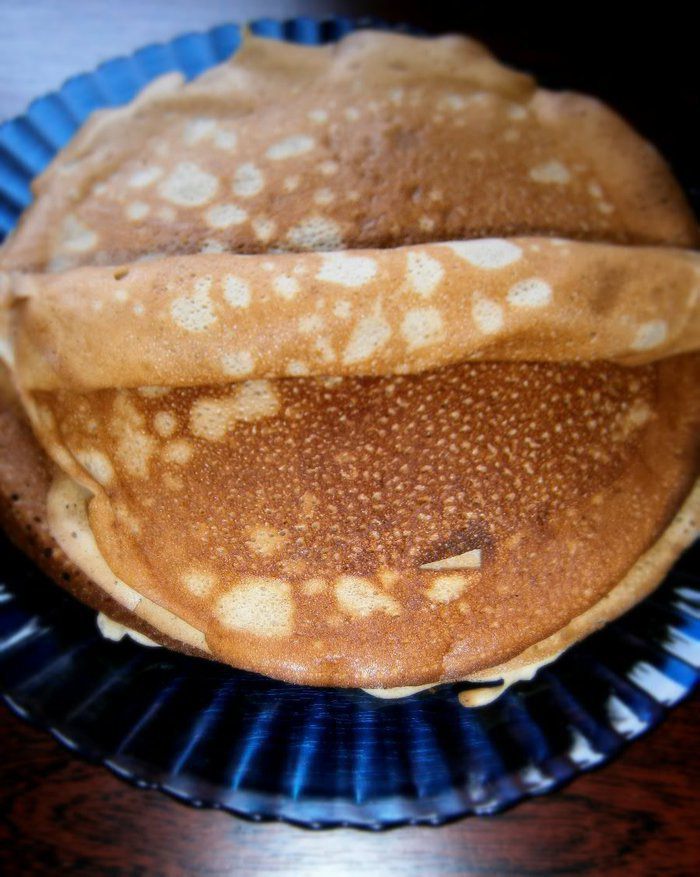 Заварные блины на йогурте