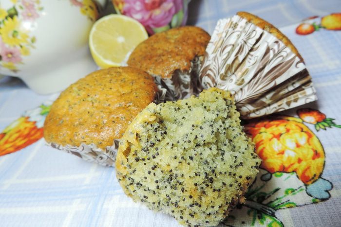 Маково-лимонные кексы