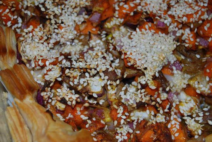 Ароматный пирог с тыквой