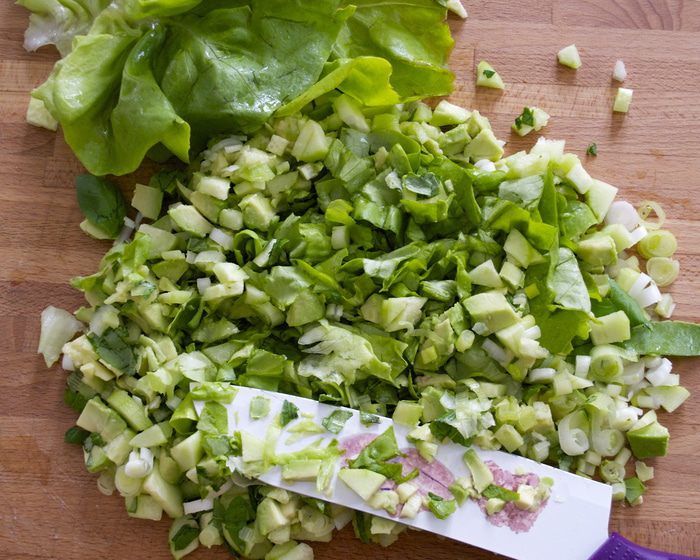 Измельченный зеленый салат от Дж. Оливера