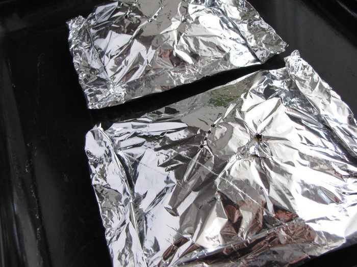 Форель с шампанским в конверте