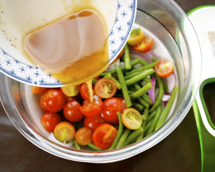 Панцанелла с семгой