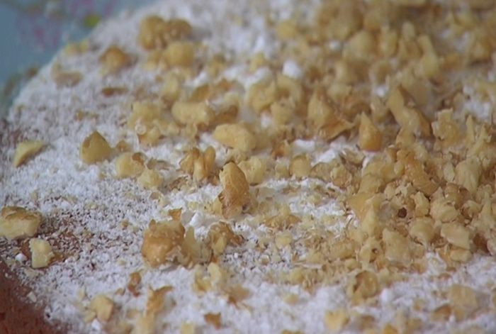 Апельсиновый кекс с орехами и медом 