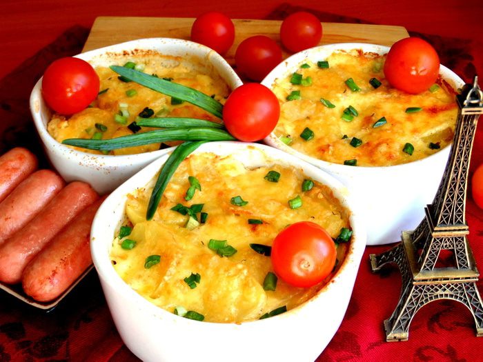Картофель по-французски (au gratin)