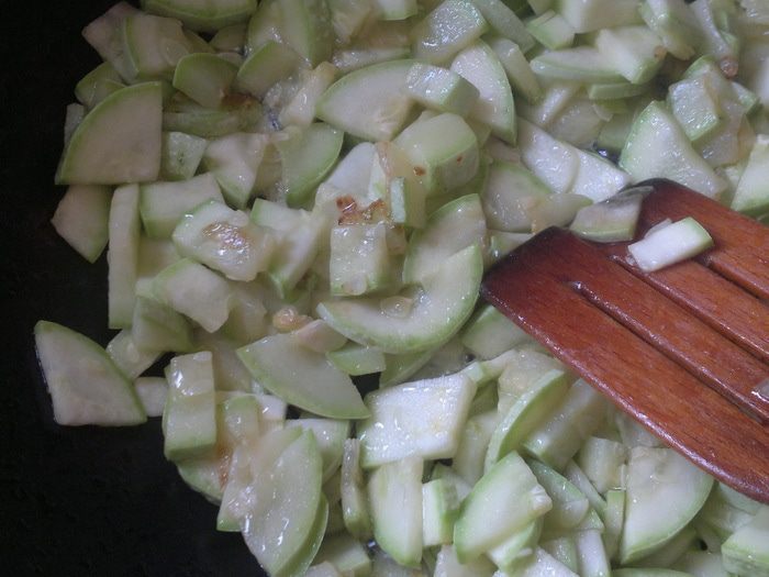 Кабачки с яблоками 