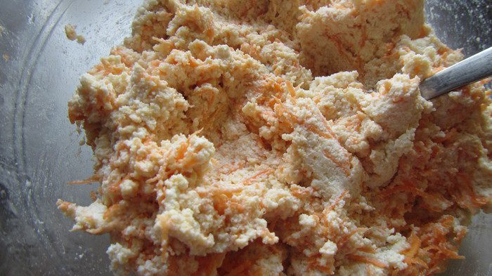 Запеченные морковные сырники на белках