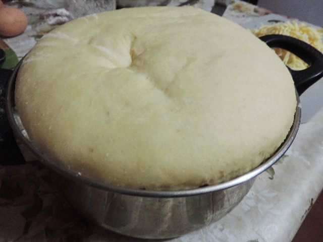 Трехслойная кулебяка &amp;quot;Золотая рыбка&amp;quot;