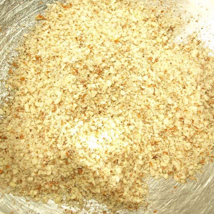 Миндально-куриный хлеб с овощами