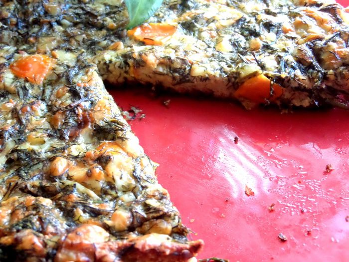 Сырная пицца на хлебе