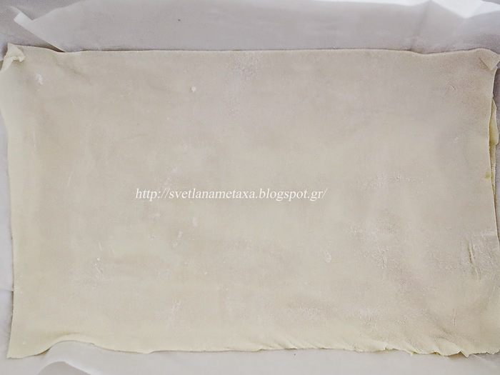 Пирог из теста фило с медово-ореховой начинкой