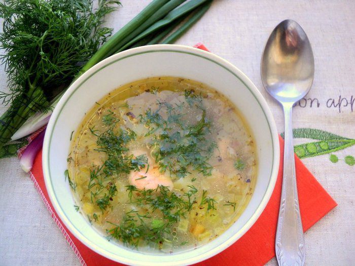 Рыбный суп с рисом