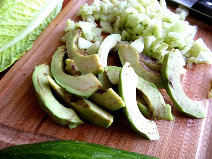 Cалат с красной рыбкой