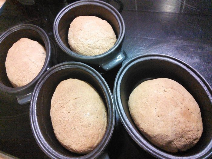 Хлебный кокот с овечьим сыром