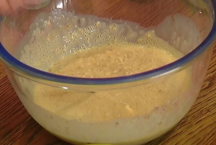 Пудинг на соевом молоке с орехами и корицей 