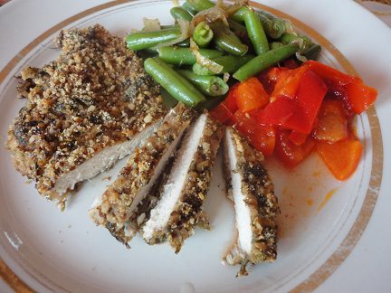 Куриные отбивные с грецкими орехами