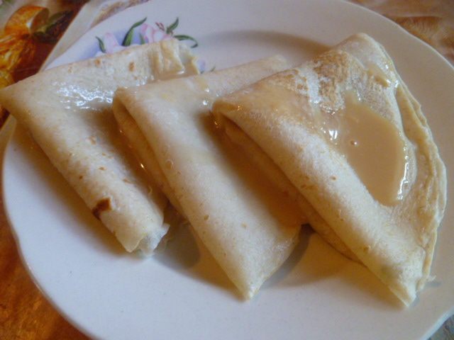 Блинный пирог с мясом 