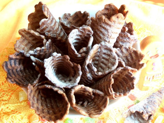 Вафли шоколадные с кокосовой стружкой