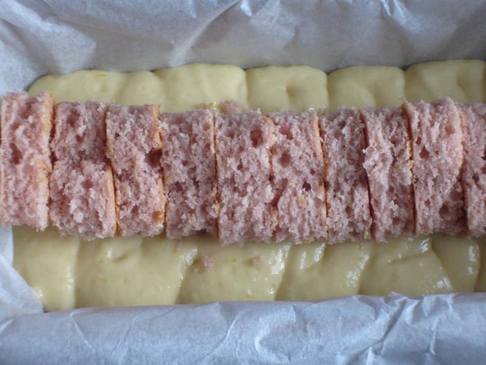 Кекс с малиновым сердечком