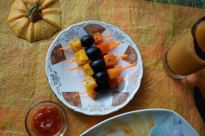 Завтрак в красках Хеллоуин