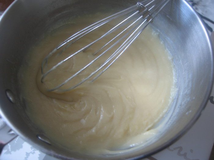 Творожные кексы с заварным ванильным кремом