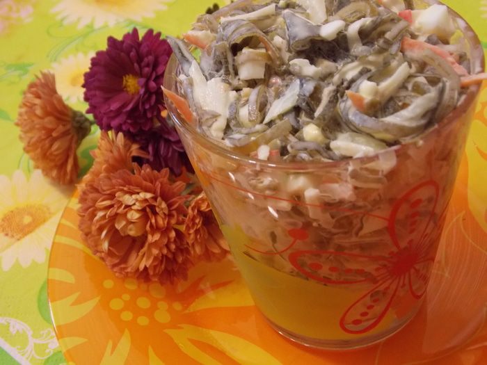 Салат &amp;quot;Севастопольский&amp;quot; с морской капустой