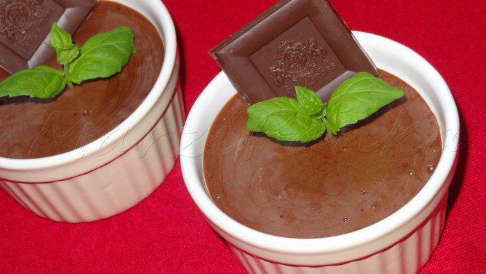 Шоколадный велюровый мусс (Voluptueuse mousse au chocolat)