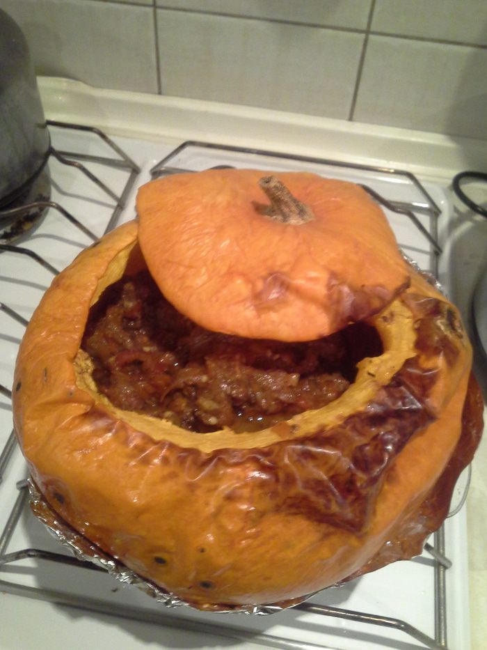 Тыква с мясом