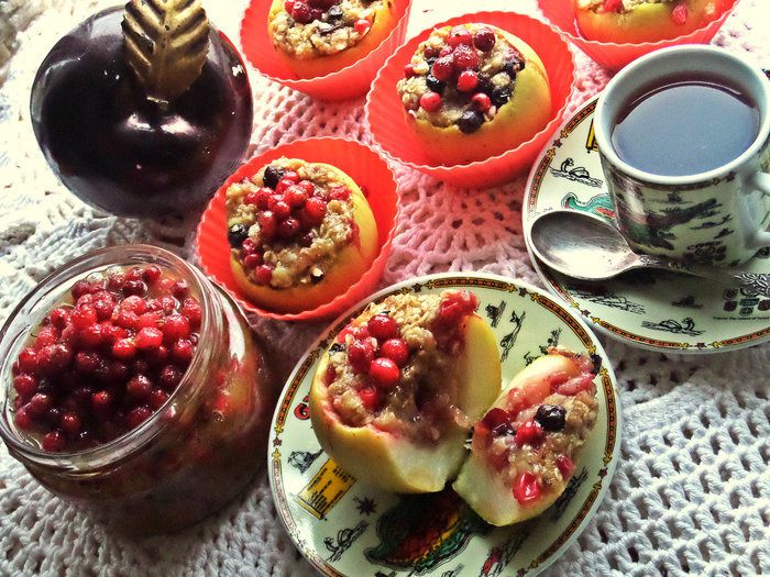 Фаршированные пряные яблочки