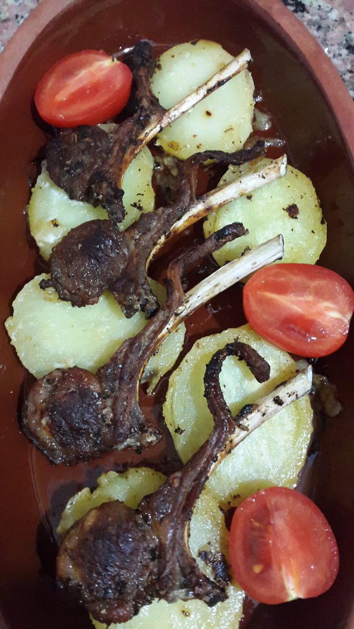 Каре ягненка с картофелем