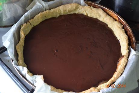 Шоколадно-карамельный тарт