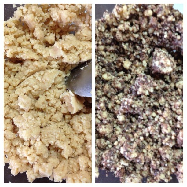 Песочное арахисовое печенье с горьким шоколадом