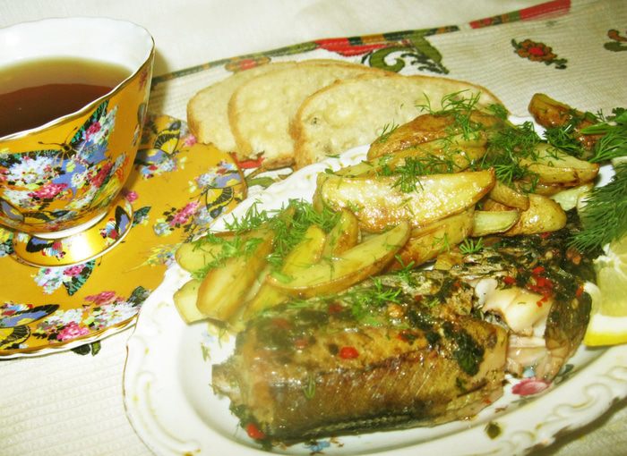 Запеченная рыба &amp;quot;Не все коту минтай&amp;quot;