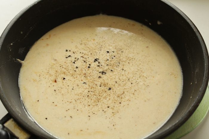 Запеканка с тефтелями, брокколи и цветной капустой