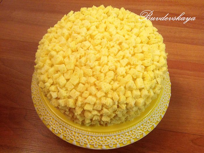 Торт &amp;quot;Мимоза&amp;quot; с ананасами
