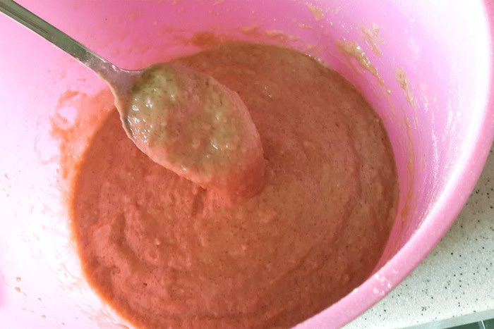 Постный кекс с миндалем и брусникой