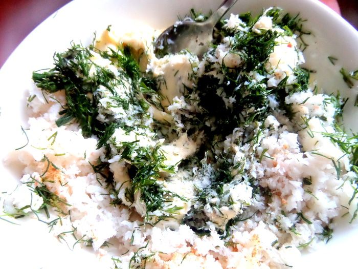 Сливочное масло с начинкой из краба и зелени (для Елены Ковач)