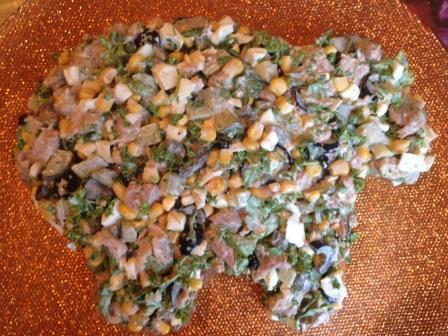 Новогодний салат &amp;quot;Овца&amp;quot;