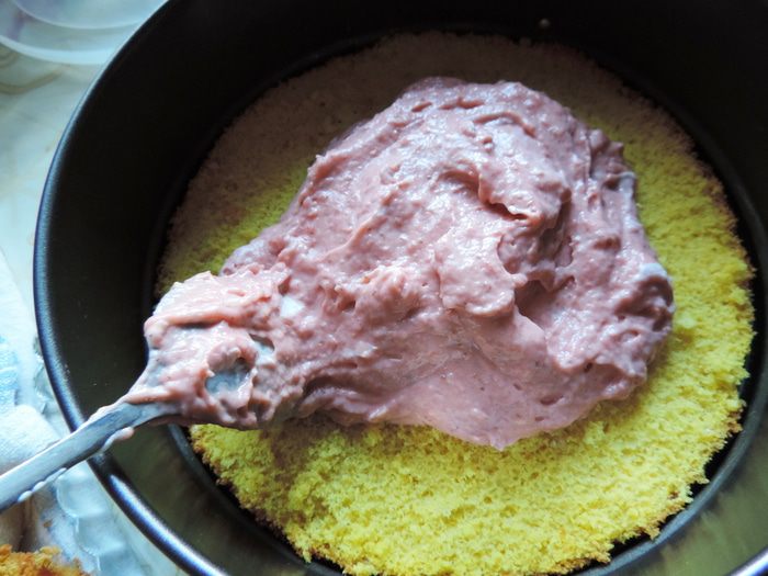 Торт с заварным клубничным кремом (для Елены Ковач)