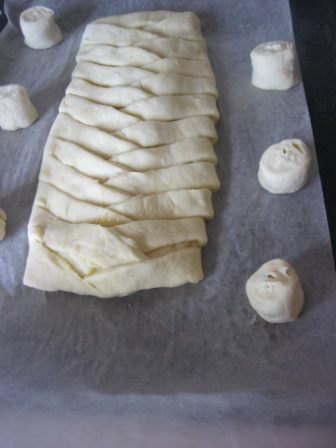 Пирог-косичка со сливочно-лимонной начинкой