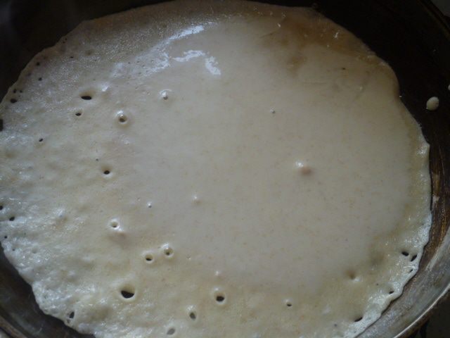 Блинный пирог с мясом 