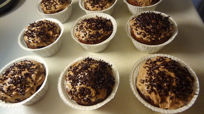 Шоколадные маффины &amp;quot;Паучки&amp;quot;