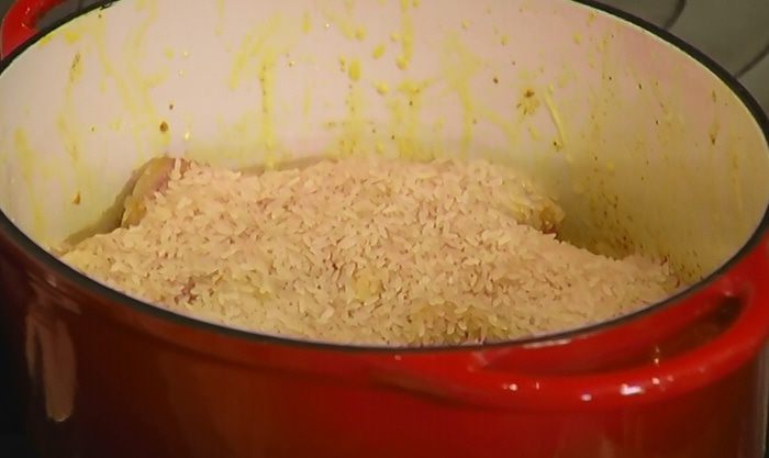 Рис с цыпленком и пряностями  