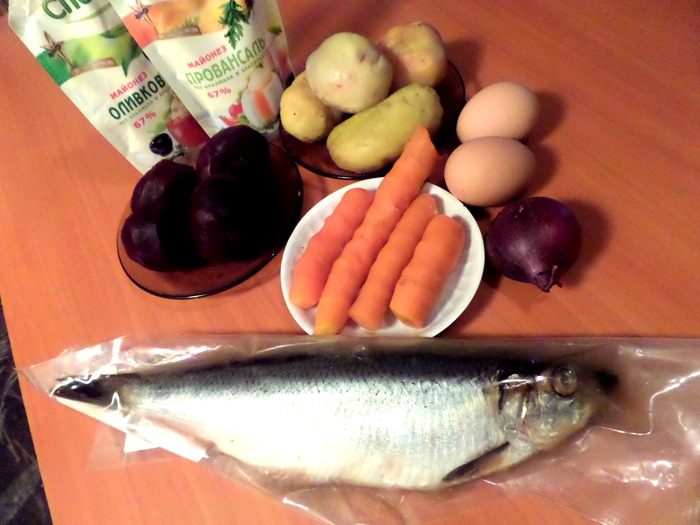 Салат &amp;quot;Селедочка в наряде Санта Клауса&amp;quot;