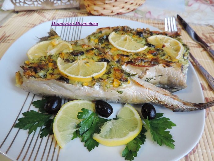 Фаршированная скумбрия &amp;quot;Веселье новогоднее&amp;quot;