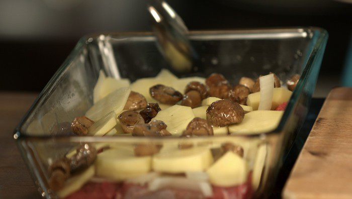 Slim мясо по-французски