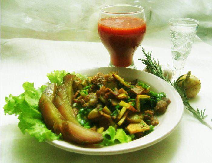 Жареная картошка с беконом